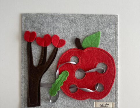 Elma ve Tırtıl Şerit Geçirme  Motor Beceri Eğitim Oyunu