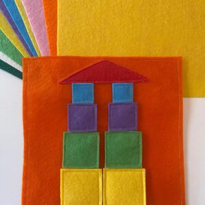 Şekiller ve Renkler Hafıza Oyunu PİRAMİT Puzzle